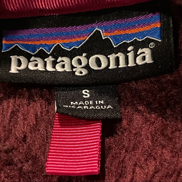 Patagonia Women’s RE-Tool Snap T Wine Red Fleece Pullover Jacket - Size Small - Picture 6 of 7